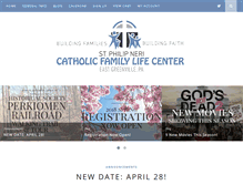 Tablet Screenshot of catholicfamilylifecenter.com